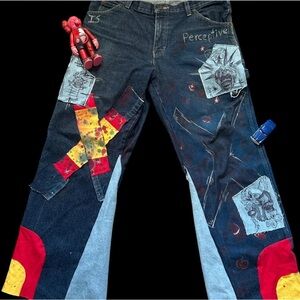 JCCUSTOM’s patchwork jeans